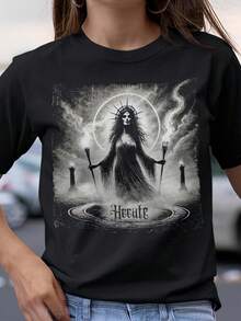 Women T-Shirts - Black - View 1