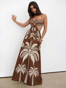 xheAloruh Vestido de vacaciones con estampado de estilo bohemio para mujerxhe - Multicolor 2 - Ver 6
