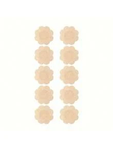 1pc Rabbit-Shaped Reusable High-Adhesion Silicone Invisible Nipple Covers, Suitable For Women, Anti-Chafing, Perfect For Summer, Beach, Sports And Parties; Please Clean Skin Before Use, Adhesion Will Decrease After Sweating - Multicolor - View 11