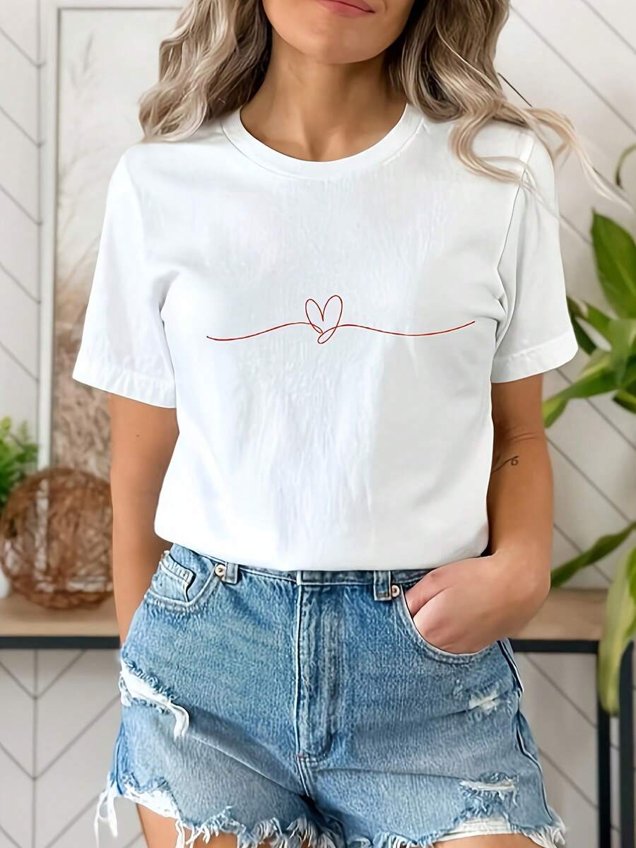 Women T-Shirts - [White] - View 1