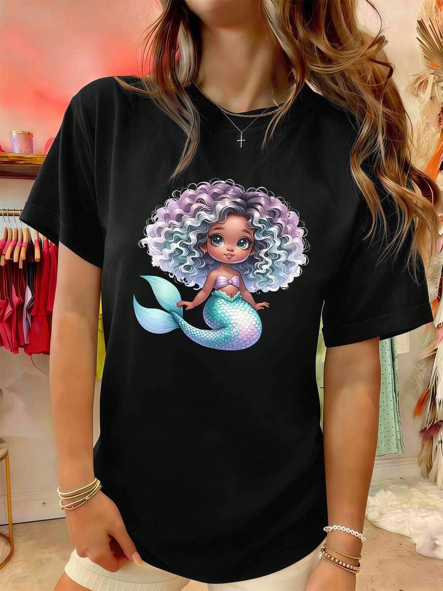 Women T-Shirts - Black - View 1