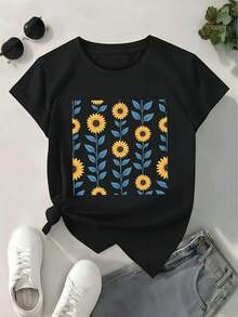 Women T-Shirts - Black - View 2