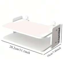Supports de rangement de bureau - Blanc - Voir 2