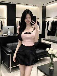 Women Tops - Pink - View 5