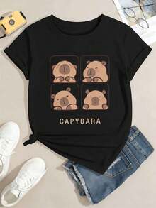 Women T-Shirts - Black - View 2