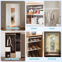 Adjustable Sliding Door Safety Bar, Metal Adjustable Window And Glass Door Safety Bar With Safety Sliding Lock Bar And Rubber Heads - Durable Metal Structure, Enhanced Safety, Fits Most Doors, Home Locks, Door Locks, Fashionable Metal Finish, Sturdy And Durable - A - View 6