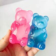 1PC-New Bear Squeeze Maltose Stress Relief Bear Soft Candy Animal Slow Rebound Bear Squeeze Toy 2026--Boys Girls-Interactive-Essential For Making Friends-Family-Hot Selling-Bestseller-Gift For Boyfriend/Girlfriend-Birthday Gift-Party-Boys Girls-Perfect Gift-Gift-Soft-Teenagers-Squishy - Multicolor - View 5