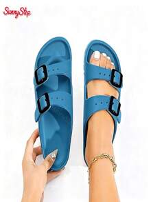 Women Athletic & Outdoor Sandals & Slides - Army Green - View 1