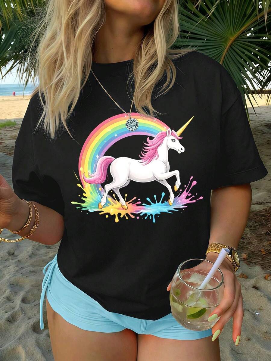 Women T-Shirts - Black - View 1