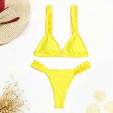 Nuevo bikini sexy con volantes para mujer, traje de baño SP056 en - color - Ver 8