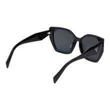 PRADA Sungl Asses With A Unique And Avant-Garde Design, Featuring An Irregularly Shaped Side Logo. Unisex Style, Available In Black And White. - OPR-19ZSF - View 4