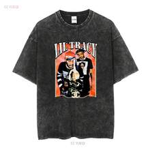 New Summer 2026 CollectionLil Tracy Fly Away T Shirt Rap Medium long or short sleeves vintage Washed Comfortable Stylish homme streetwear Casualhaut f - Noir - Voir 3