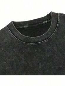 Camiseta de anime vintage de algodón puro de alta calidad, cómoda, clásica y agradable para la piel, para hombres y mujeres, de corte holgado, estilo oversize, ideal para parejas, mercancía de anime, excelente opción de regalo. - Negro - Ver 2