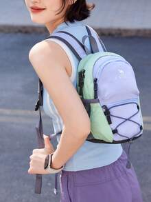 CAMEL CROWN Bolsa de viaje plegable de gran capacidad, mochila para viajes de corta distancia, bolsa de almacenamiento para fitness - Montaña del Atardecer Púrpura - Ver 2