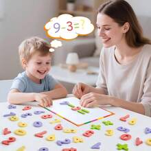 Kids Magnetic Letters And Numbers Stickers, Including Uppercase, Lowercase, Digits And Symbols, Fun Spelling Learning Toy, Educational Puzzle For Classroom And Home, Back To School, Thanksgiving, Holiday And Birthday Gift - Random Color - Multicolor - View 8
