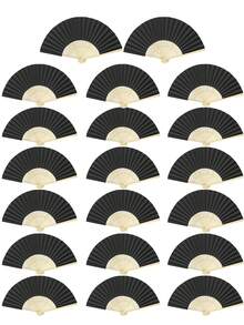 1 pieza/10 piezas/20 piezas Nuevo ventilador de papel de bambú plisado de color natural 21C, ventilador plegable en blanco, ventilador de papel de bambú de un solo unicolor, ventilador plegable portátil para el verano, publicidad y promoción, suministros para bodas. Ventilador plegable de unicolor, ventilador plegable en blanco, ventilador de papel de bambú de un solo unicolor, temporada de regreso a clases, aniversario del campus, recuerdo de actividad plegable - Multicolor - Ver 11
