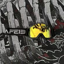 Outdoor Riding Sports Goggles Motorcycle Off-Road Windproof Skiing Eye Protection Goggles Dust Sand Proof 1pc - Gọng đen C2/Tròng kính bạc - Xem 10