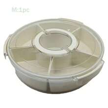 1 Set [4/8 Grid Container + Transparent Lid] Grid Container + Transparent Lid, Four-Sided Buckle-Style PP Transparent Material With Lid Sealed Storage Box, Suitable For Refrigerator Kitchen Food Storage And Organization, For Fruits, Snacks, Vegetables, Snacks And Other Refrigerated Foods, Reusable Divided Refrigerator Freshness Box, Refrigerator Household Cabinet Kitchen Storage Box - Multicolor - View 14