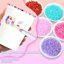 40000Pcs 40 Colors Jelly Rhinestones For Bedazzling, 5mm Resin Flatback Gems For Diamond Art, With 3Pcs 10ml B7000 Jewelry Glue For Crafting - Multicolor - View 5