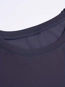 Men's Fashionable Printed Short Sleeve T-Shirt For Summer - 藍色 - 查看 4