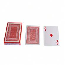 54 piezas Naipes con núcleo gris y dorso rojo, adecuados para actuaciones de magia, juegos de mesa de fiesta, tamaño de carta 56x86mm, naipes, juegos de cartas, barajador de cartas, cartas de mesa, juegos de cumpleaños - Rojo - Ver 6