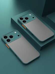 Premium Semi Transparent Matte Skin Feel Phone Case Compatible With IPhone 17 Pro Max 17 Pro 17 16 Pro Max 16 Pro 16 15 14 13 12 11 Pro Max Plus Camera Protection Back Cover - Green - View 4