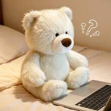 1pc Cute Cartoon Animal Plush Doll, Soft Fabric Panda, Sloth, Bear, Rabbit, Leopard Figurine, Decorative Pillow, Desktop Decor, Photo Prop, Gift For Friends, Birthday, Christmas, Halloween - Multicolor - View 11