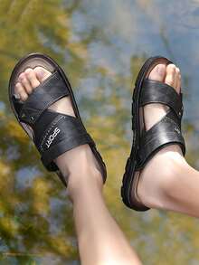 Men's Summer Hot Selling Sandals - Black - View 5