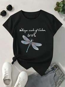 Women T-Shirts - Black - View 2