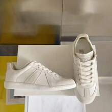 Zapatos casuales unisex, talla 36-45, zapatos casuales de mujer y zapatos deportivos de hombre, zapatos planos de suela blanda con cordones, zapatos cómodos y livianos de hombre para uso diario, de corte bajo,,,,,Nuevas zapatillas de entrenamiento retro alemanas para hombre, zapatillas casuales versátiles de cuero genuino con suela suave, zapatillas con cordones y suela plana estilo , zapatillas de skate. - Gris Claro - Ver 11