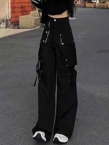 Women Pants - ブラック - View 1