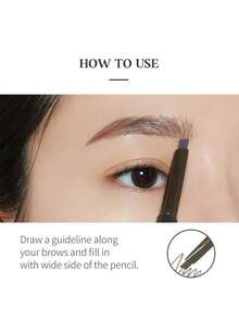 ETUDE Drawing Eye Brow 02 Abu-abu Cokelat Ujung Presisi Segitiga Untuk Goresan Alami Seperti Rambut, Tahan Luntur & Tahan Air, Tekstur Bubuk Tahan Lama, Warna Dapat Dibangun, Untuk Alis yang Terdefinisi & Lembut, Makeup Korea, Hadiah K-Beauty Liburan, 0,25g/0,01oz - 02 - View 7