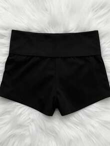 DEAR MOLLY Quần ngắn Y2K họa tiết chữ & thiên thần đính pha lê, dáng ôm gợi cảm gấu bèo, phù hợp mặc hằng ngày và tụ tập mùa hè - Nhiều màu - Xem 2