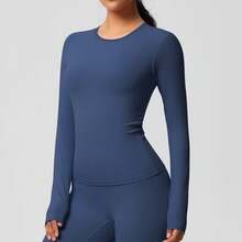 Conjunto de pilates - 7102 Manga larga - Azul insignia - Ver 1