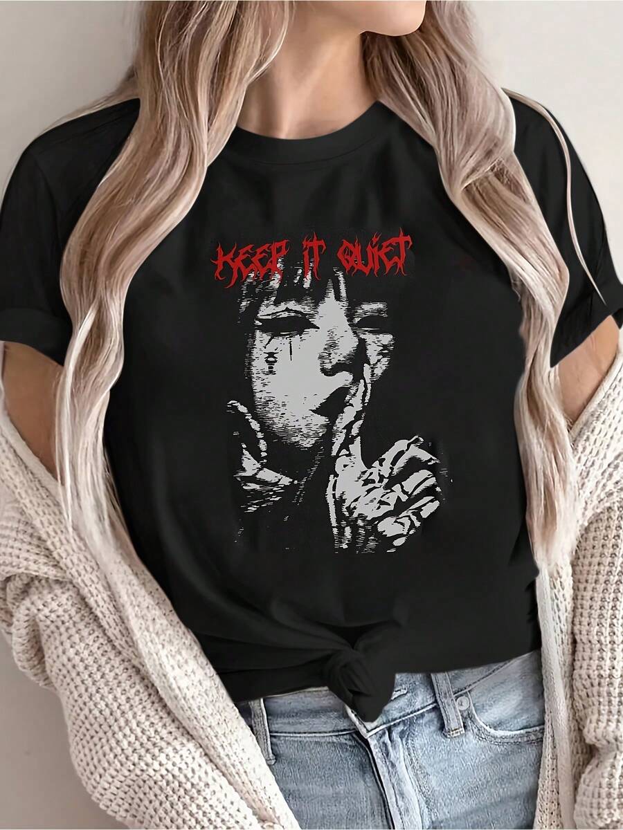 Women T-Shirts - Black - View 1