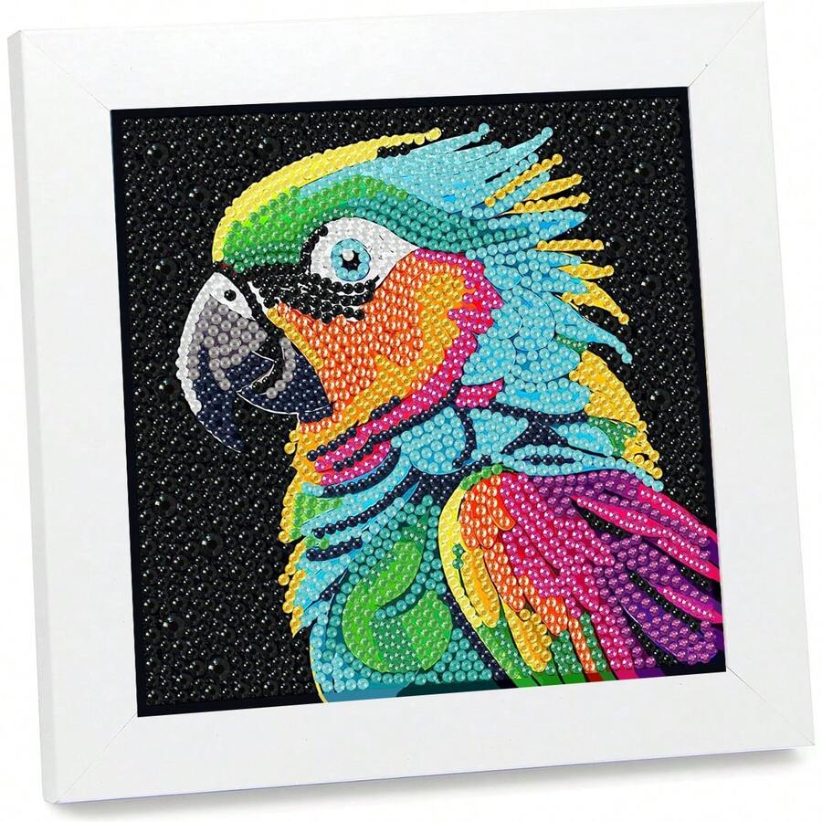 5D Diamond Painting Kit - Animal - Parrot Pattern, Full Round Acrylic Diamonds - Shiny Diamonds, Home Decor Handicraft Gift - View 1