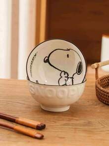 Juego de cuencos de cerámica Snoopy, cuencos de arroz con estampado de dibujos animados de Peanuts, aptos para microondas & lavavajillas, perfectos para comidas diarias & regalos - Multicolor - Ver 10