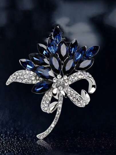 1pc Elegant Fashion Brooch, Casual Daily Wear Anti-Slip Lapel Pin For Women