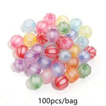 100/30/10颗/包 哑光亚克力南瓜珠，8-20毫米混色隔珠，适用于珠宝制作、手机挂饰、手链等 - 彩色 - 查看 14