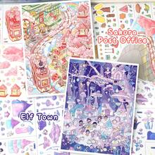 New Large Scene Stickers, Adult Landscape Stickers, House Stickers, Miniature Scene Stickers, Landscape Stickers, Scenery Stickers, Manual Stickers, Reusable, Multiple Sizes Available - A - View 3