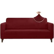 Elastic Sofa Covers For 1/2/3 Seater Sofas, Adjustable Elastic Band, 3-Piece Set, 3-Piece Elastic Cover, Suitable For 1, 2, And 3 Seater Sofas, Includes Multiple Anti-Slip Strips, Soft And Breathable Velvet Fabric, Full Coverage Design, Washable, Sofa Cover, Flexible Packaging, Suitable For Most Sofas, Ships From Local Warehouse. - 顏色 5 - 查看 2