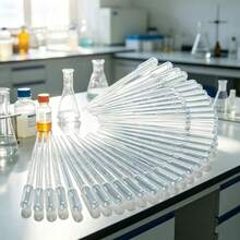 50/100/200pcs Disposable Plastic Dropper - 0.1oz Graduated Pipette And Precise Measuring Tube, Odorless Rectangular Design, Suitable For Accurate Transfer Of Essential Oils, Resins, DIY Crafts, Laboratories And Art Projects, Transparent Durable Dropper Bottle With Liquid Measurement Markings, Laboratory Supplies - View 1