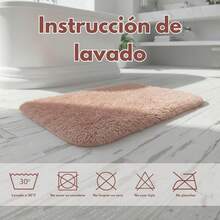U HOME - Alfombra Decorativa de Pelo Largo Extra Suave, Antideslizante para Salón Dormitorio Circular - Gris - Ver 6