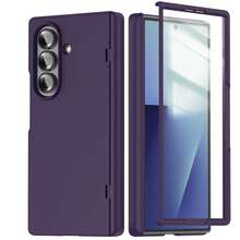 Case Designed For Samsung Galaxy Z Fold 7, With Built-In Screen Protector And Full Hard PC Cover For Greater Shock Resistance. - 深紫色 - 查看 12