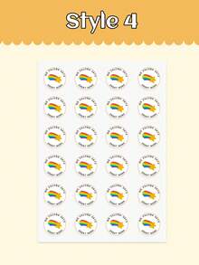 Customized Positive Reinforcement Stickers For Teachers, Circular Encouragement Labels With Customizable Teacher Name And Praise Text, Adorable Hand-Drawn Rainbow, Sun, Star Patterns, Waterproof And Removable Without Residue, Suitable For Classroom Motivation, Student Assignments, Notebook Decoration, Water Bottles And Stationery, Ideal For Preschool And Elementary School Teachers To Encourage Children In A Lively And Playful Style - Multicolor - View 8