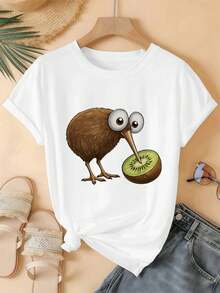 Women T-Shirts - White - View 2