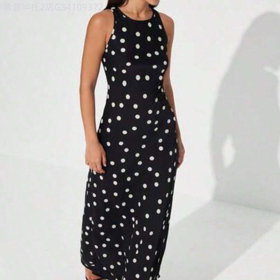 Women Midi Dresses - 黑色 - 查看 1