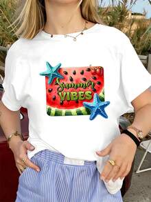 Kvinnor T-shirts - Vitt - Visa 1