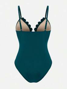 Swim Oasis Traje de baño de una pieza elegante y maduro estilo BOHO a juego, para playa y resort de primavera/verano - Agua verde azul - Ver 5