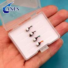 ANFS 4 Cajas de Señuelos de Colores Mixtos, Zumbador de Anzuelo, Señuelos de Pesca de Trucha, Cebo de Pesca - Multicolor - Ver 9